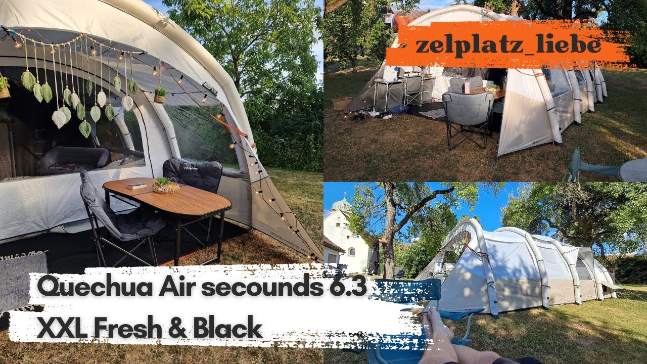 Quechua Air Seconds 6.3 XXL Fresh & Black | Familienzelt | Roomtour