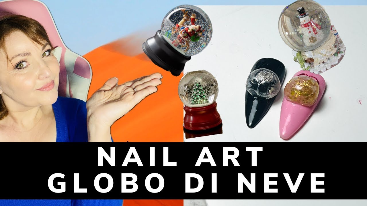 TUTORIAL NAIL ART SNOW GLOBE