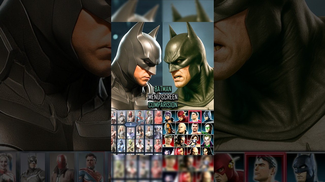 Выбор персонажа Бэтмена в Mk vs Dc Universe, Injustice 1 и Injustice 2 #mortalkombat