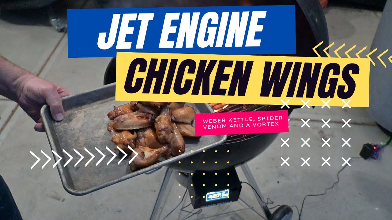 Jet Engine Chicken Wings on the Weber Kettle