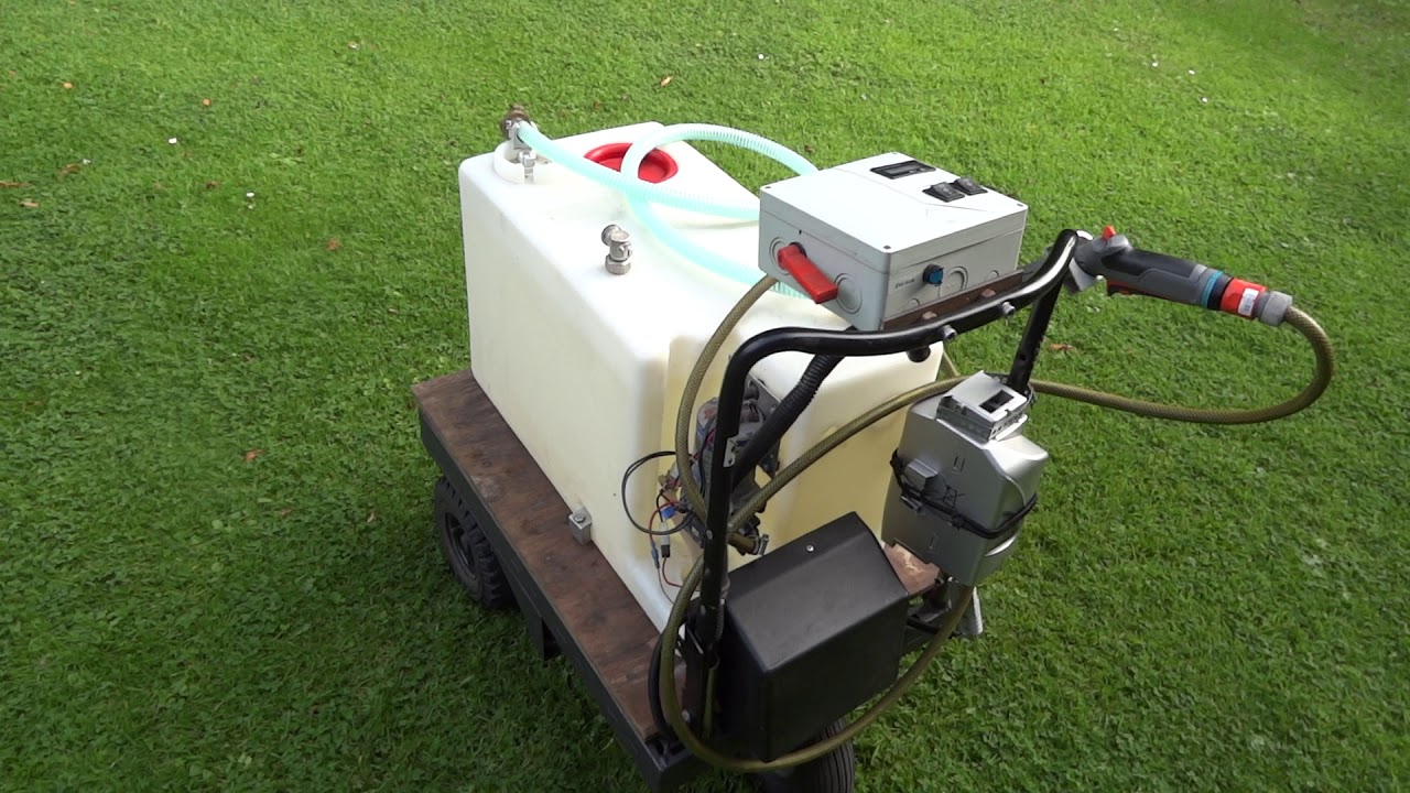 Motorkarre Eigenbau Pumpwagen Hako B650 Upcycling Giesskanne Wasser #upcycling