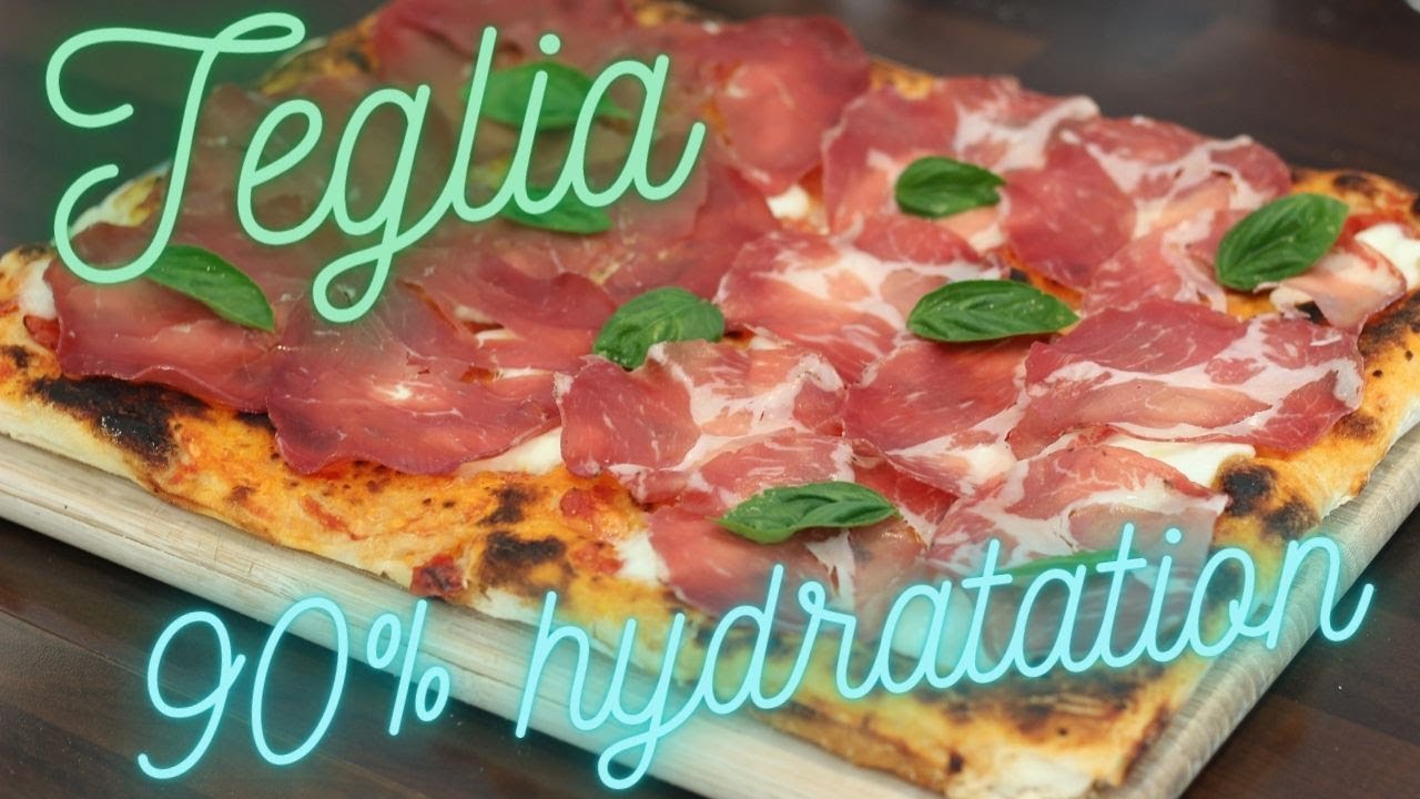 JE TENTE UNE PIZZA EN PLAQUE A 90% D'HYDRATATION ! Avec Biga, autolyse et 2 farines différentes !