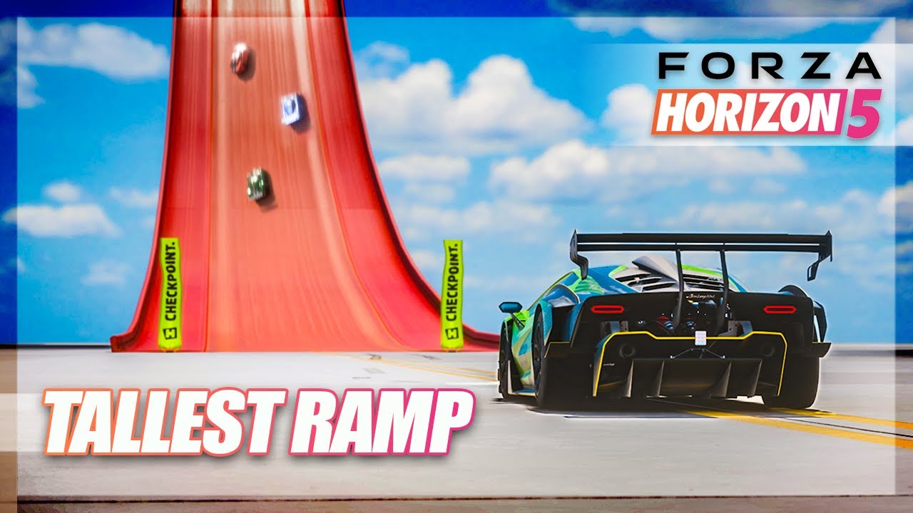 Forza Horizon 5 - Tallest Ramp Race! (NEW Event Lab Island)