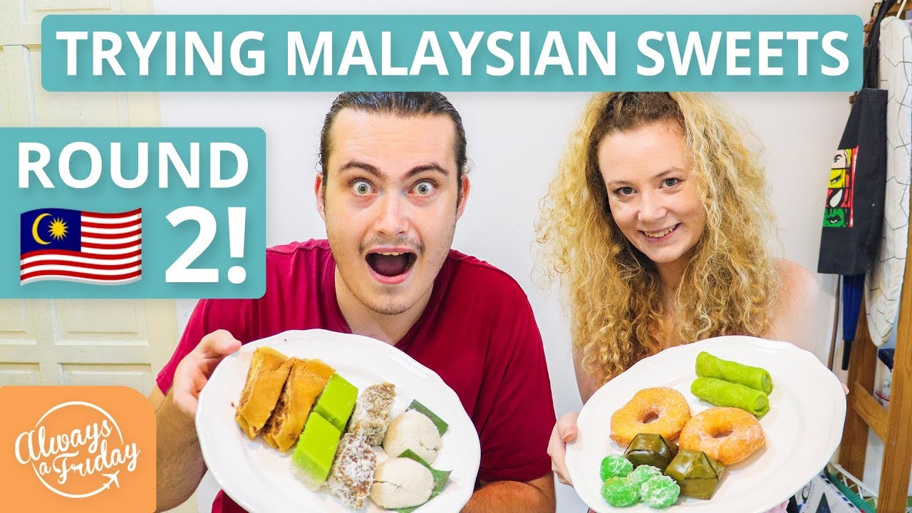 TRYING MALAYSIAN SWEETS ROUND 2 - KUIH KETAYAP, ONDEH, KOCI, SERI MUKA, APAM BALIK