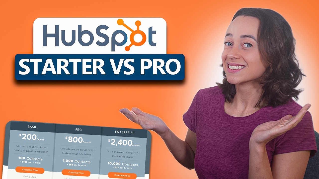 HubSpot Starter против Professional | Какой тарифный план выбрать?