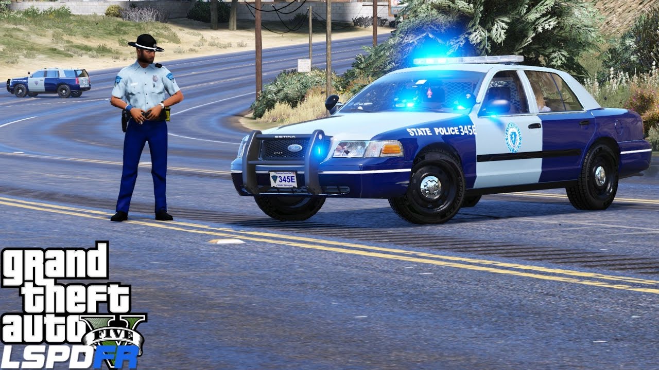GTA 5 LSPDFR Police Mod 345 | Massachusetts State Police Texture Pack | All Units Respond Code 3