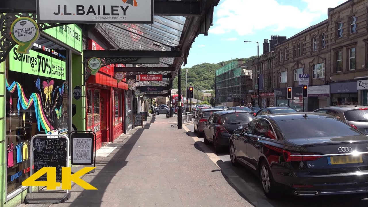 Keighley Walk: Town Centre【4K】