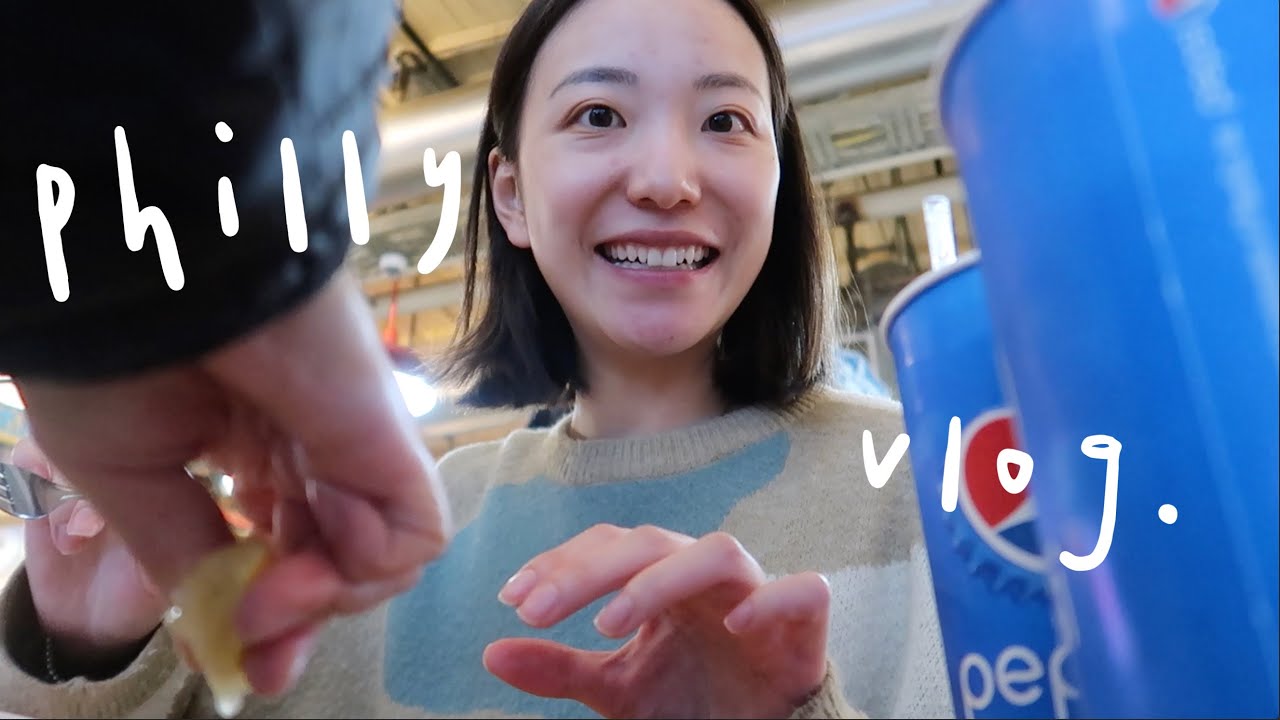 vlog.和妈妈的费城之旅~reading terminal market,city hall,美术馆,自由钟🔔,吃龙虾🦞