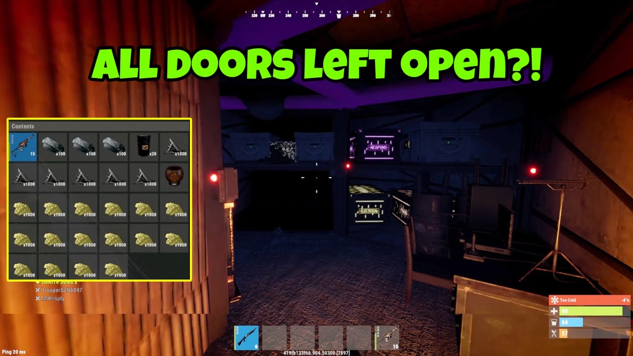 LOADED 1 Door Raid - Rust Console Edition