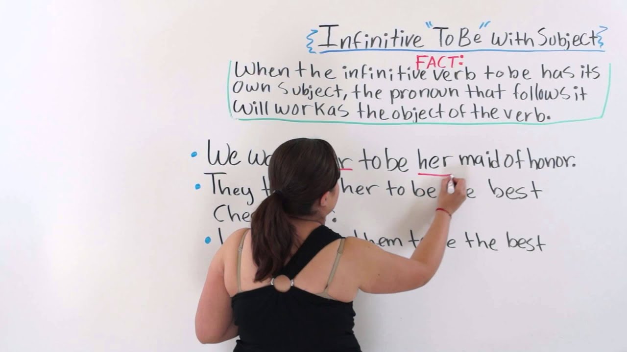 English Class: Using The Infinitive 