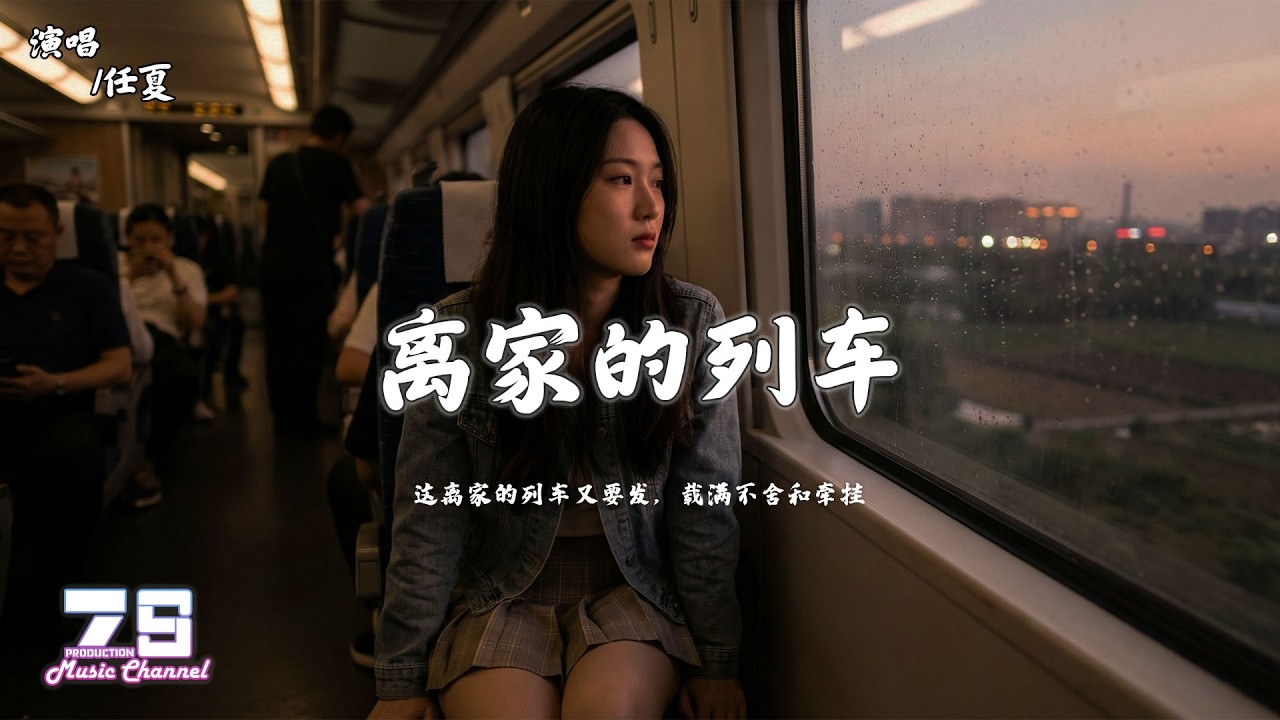 离家的列车 - 任夏『这离家的列车又要发，载满不舍和牵挂』【動態歌詞 | Lyrics Video】♪