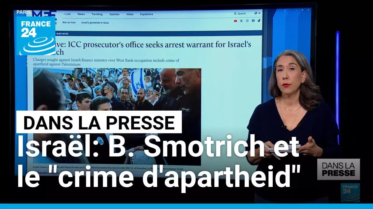 Le bureau du procureur de la CPI demande un mandat d'arr&ecirc;t contre Bezalel Smotrich &bull; FRANCE 24