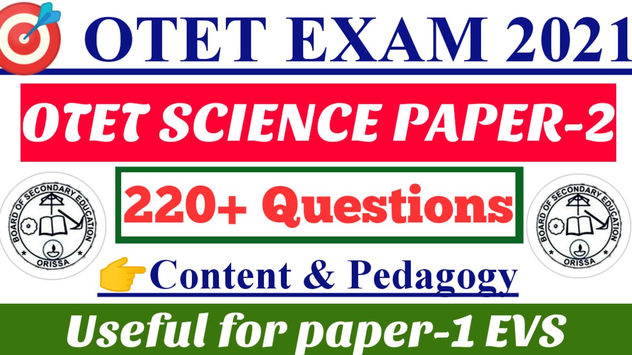 Otet Science 220+ content and pedagogy important questions||part-2||otet science questions paper-2