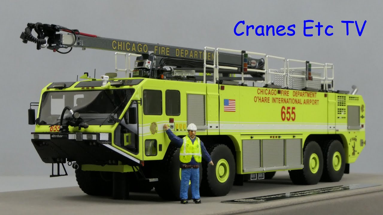 Fire Replicas Oshkosh Striker 8x8 'O'Hare' by Cranes Etc TV