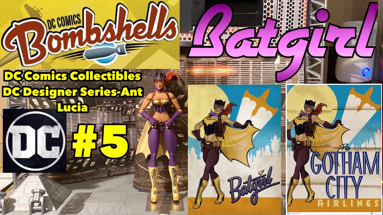 DC Comics Collectibles:DC Designer Series-Ant Lucia:DC Bombshells #5 Batgirl Action Figure