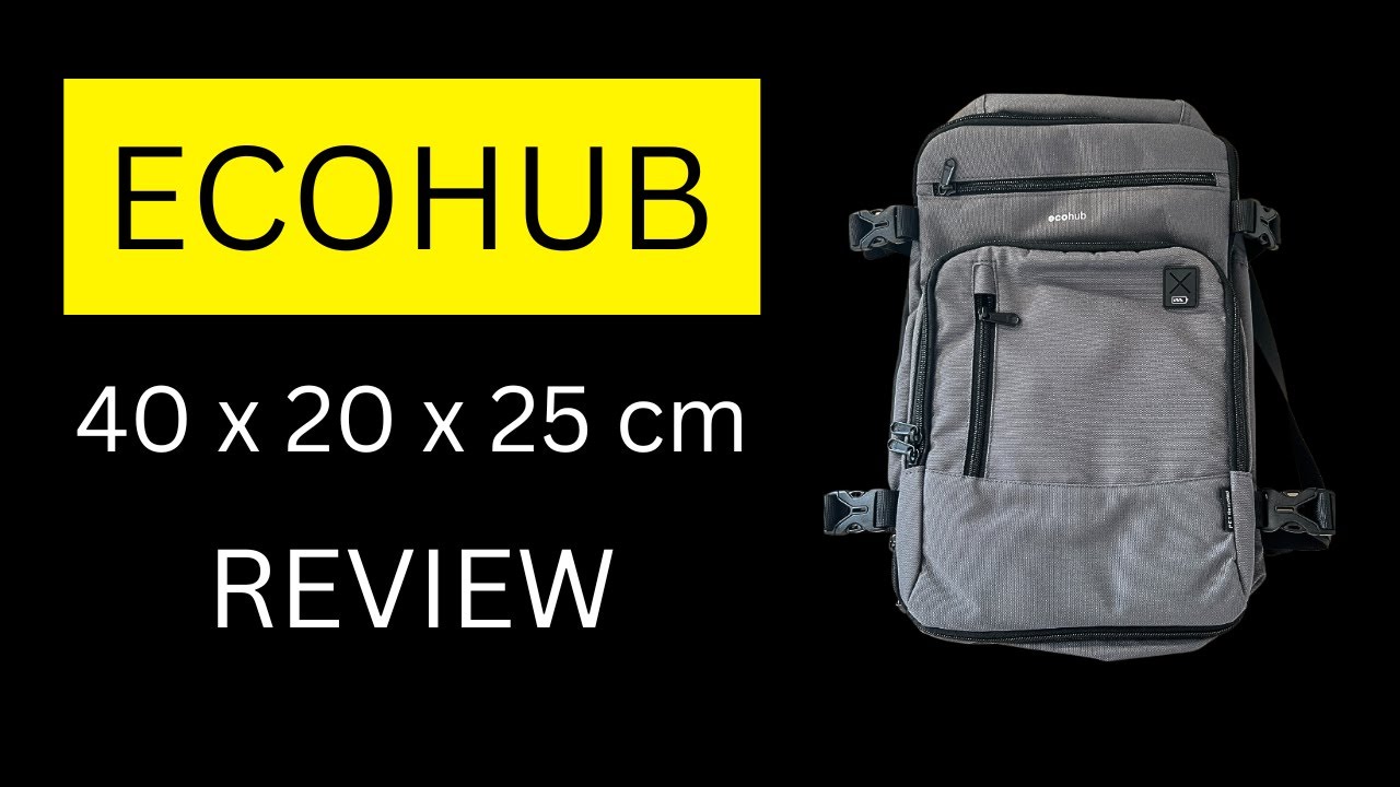 Ecohub Handgep&auml;ck-Rucksack 40x 20x 25 cm Review