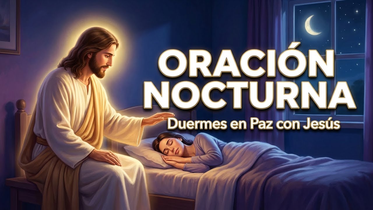 Oración Nocturna Poderosa para Dormir en Paz con Jesús 🌙🙏 Protección y Paz en tu Noche