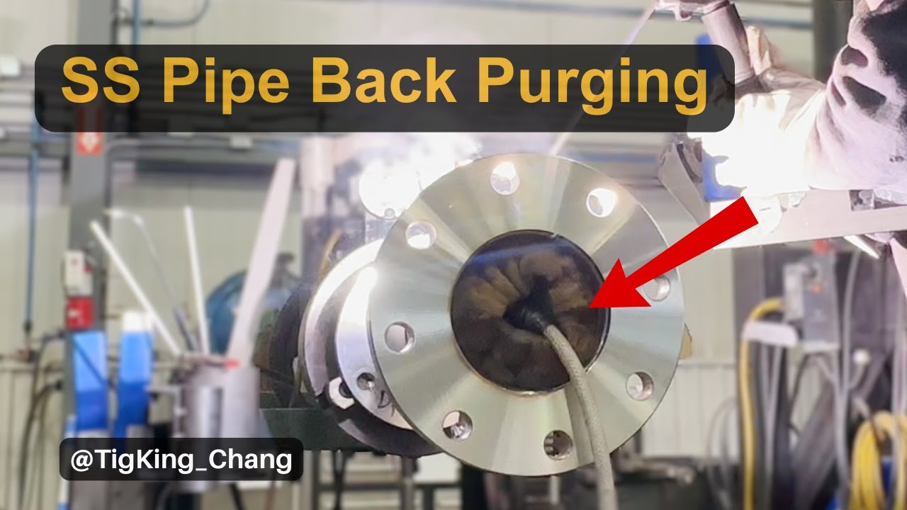 All about pipe back purging. Real know-how how to do stainless pipe back purging.