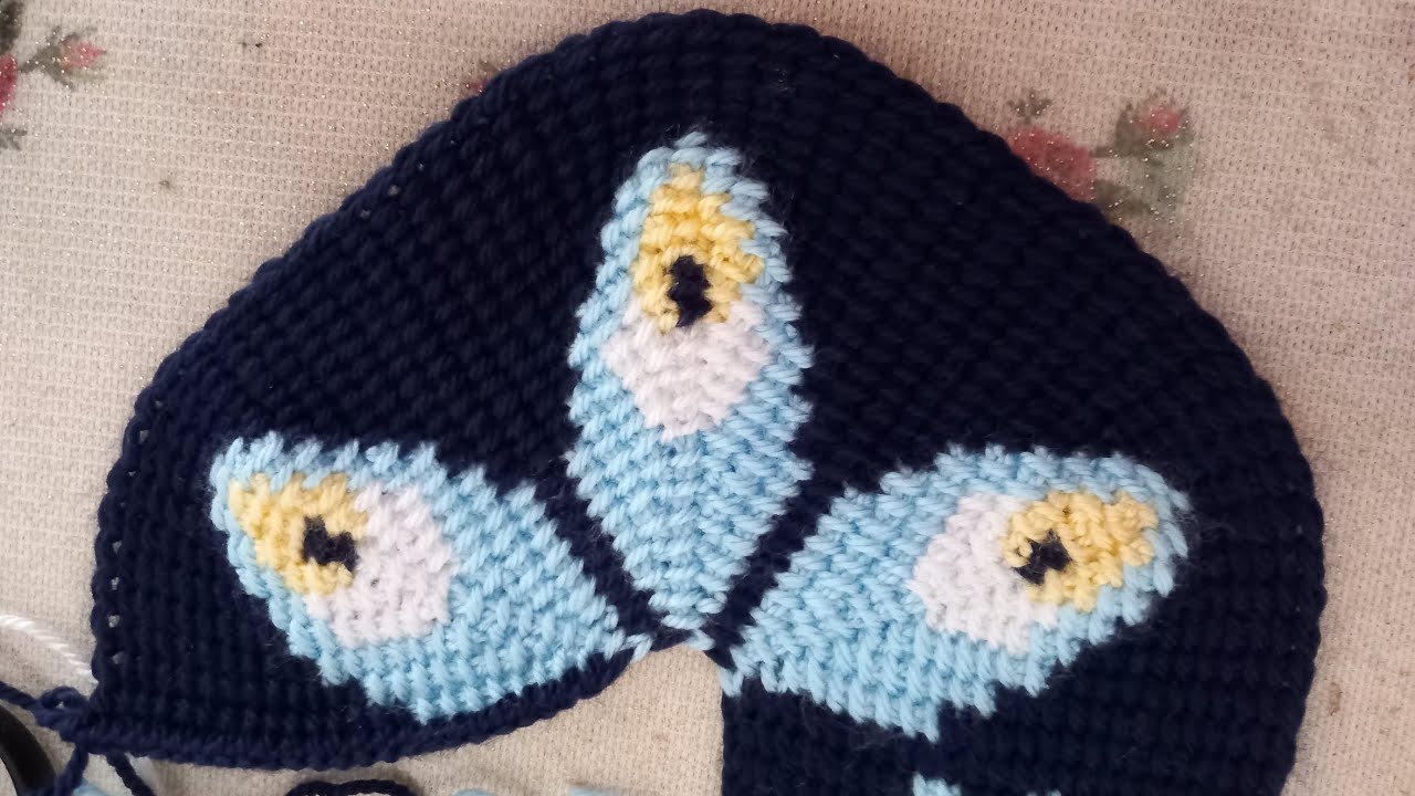 Tunus işi patik burun kısmı #crochet #tunusişiörgü #knitting