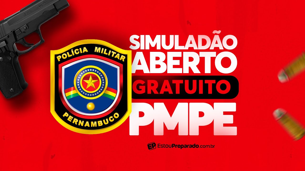 🔴RESOLU&Ccedil;&Atilde;O DO SIMULAD&Atilde;O ABERTO E GRATUITO PMPE 2026