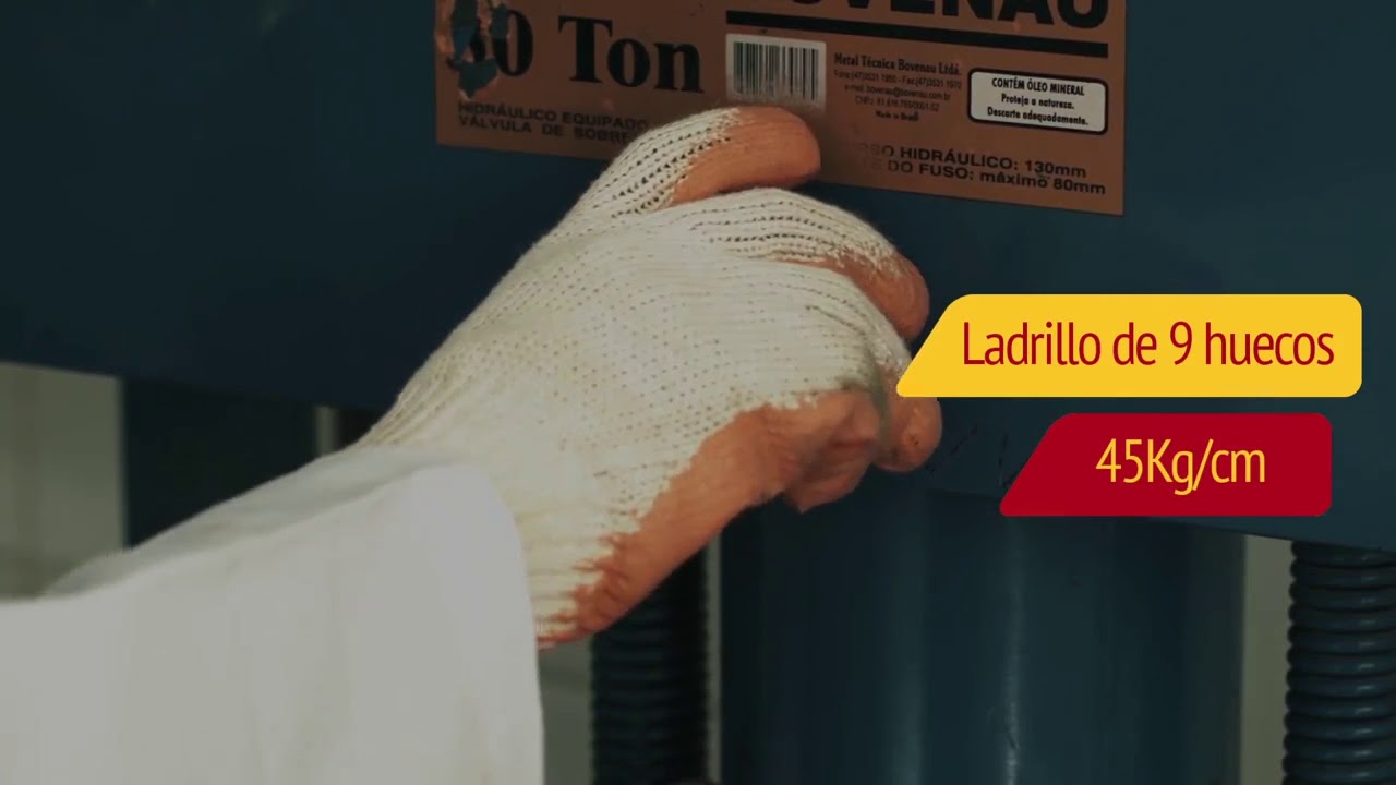Prueba de Resistencia Ladrillo 9 huecos