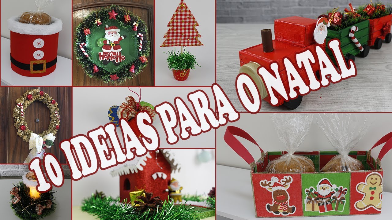 10 IDEIAS BARATINHAS PARA O  NATAL - Decore  gastando pouco!
