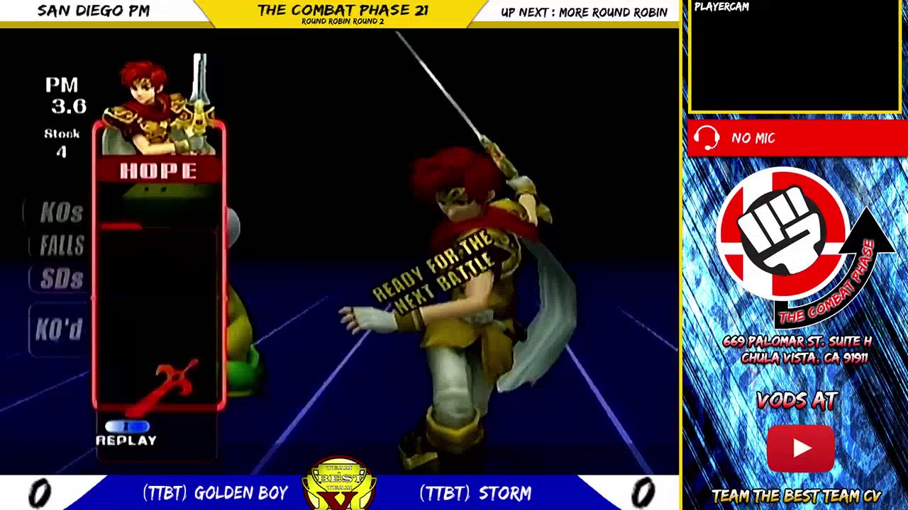 TtBT | Golden Boy (Roy) VS TtBT Storm (Yoshi), Round Robin, Combat Phase #21