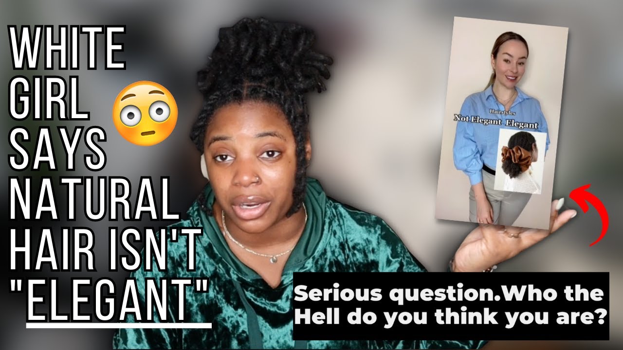 NATURAL HAIR ISN'T ELEGANT?🥴—Tiktoker Gets CHECKED For DISRESPECTING Black Hairstyles