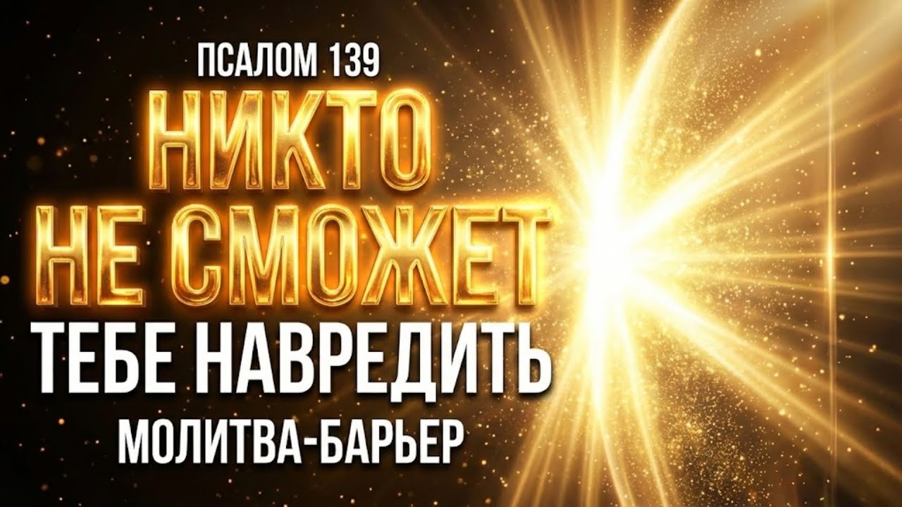 НИКТО НЕ СМОЖЕТ ТЕБЕ НАВРЕДИТЬ — Молитва-Барьер (Псалом 139)