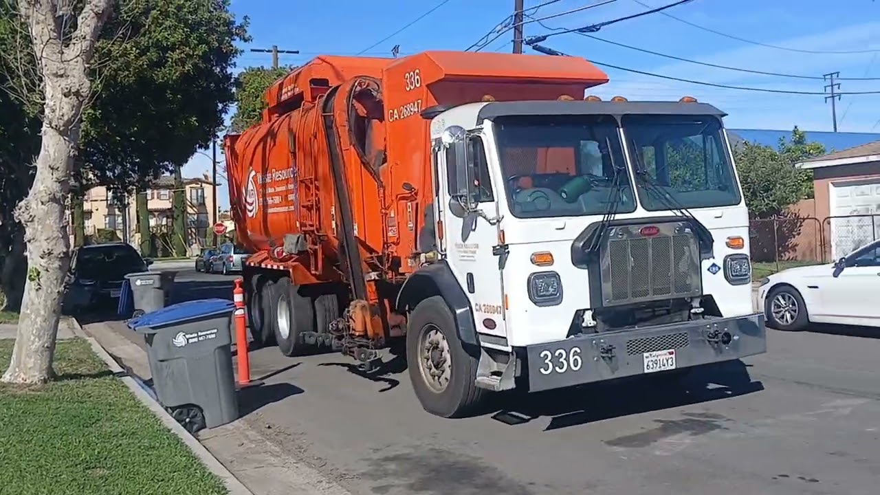 Waste Resources Trucks On Their Routes 