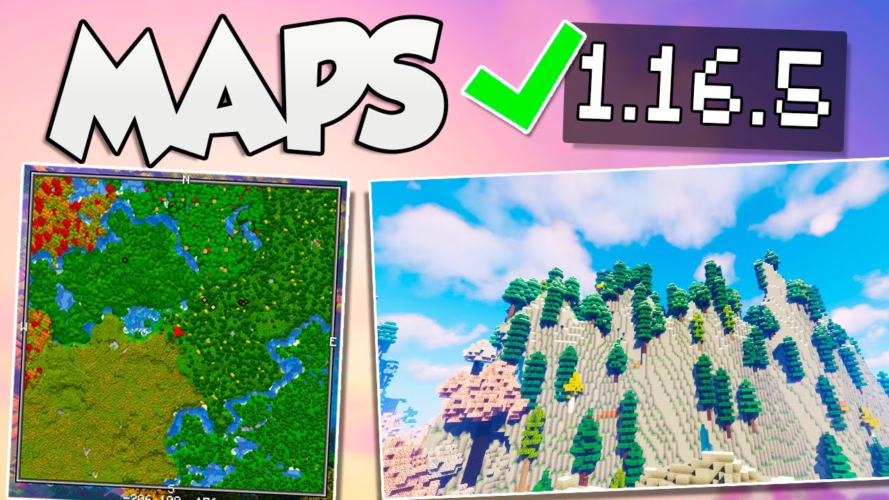 10 MAP mods for MINECRAFT 1.16.5 *really cool... trust me*