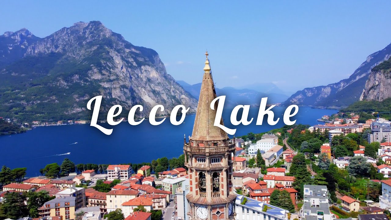 Italy, Lecco Lake Walking Tour - Lago di Lecco Passeggiata