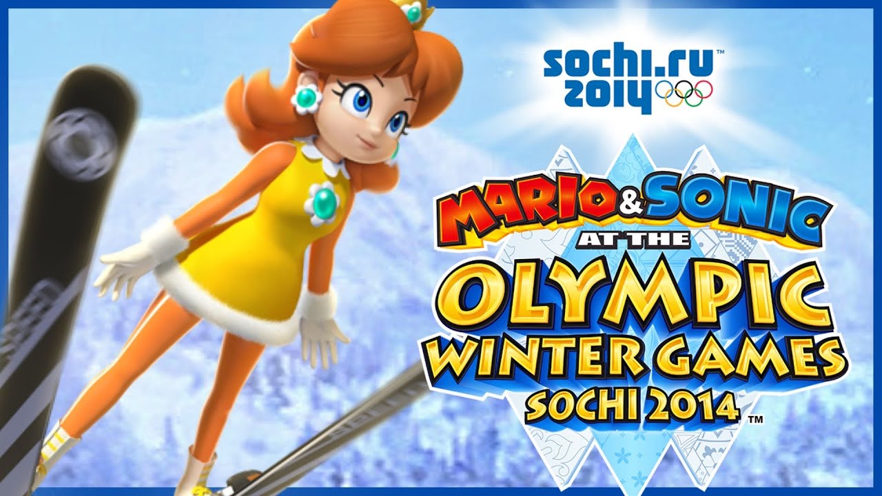 ✿ Mario & Sonic Sochi 2014 - Winter Sports Champion Race | Daisy Gameplay ✿