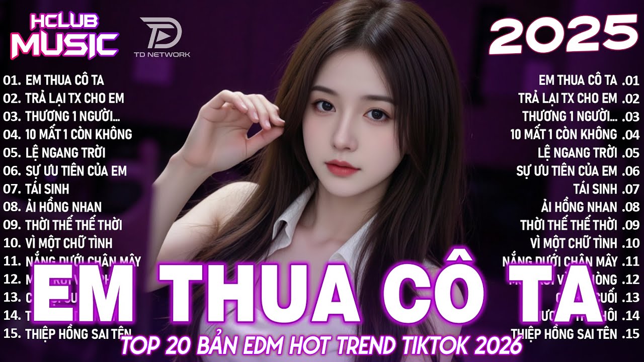 Em Thua Cô Ta Remix ♫ BXH Nhạc Trẻ Remix Hay Nhất 2025 - Top 15 Bản EDM TikTok Hot Trend TRIỆU VIEW