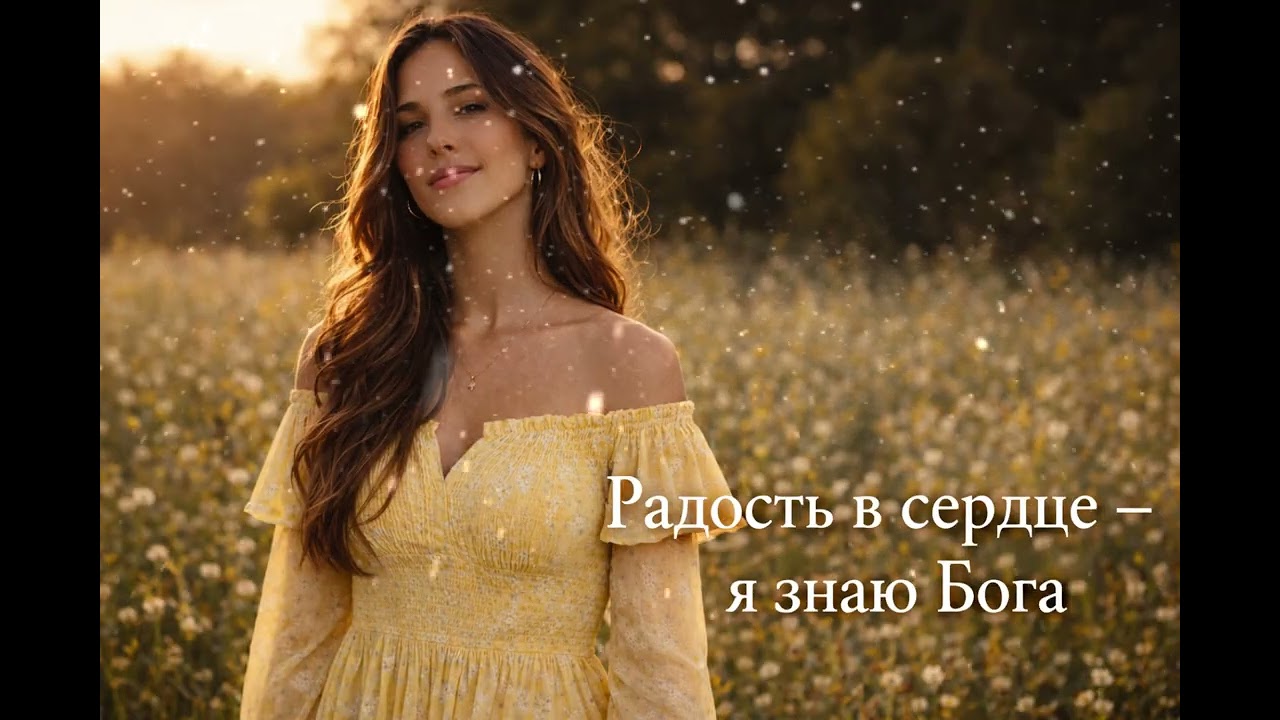 Радость в сердце — я знаю Бога 🌾 | Красивая христианская песня о вере