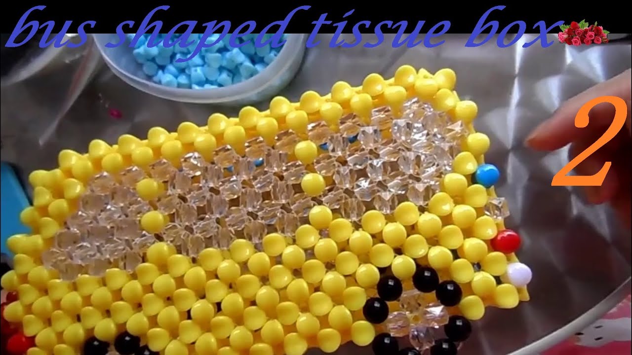 水晶串珠 bus造型紙巾盒筆筒(款式2) 2/3