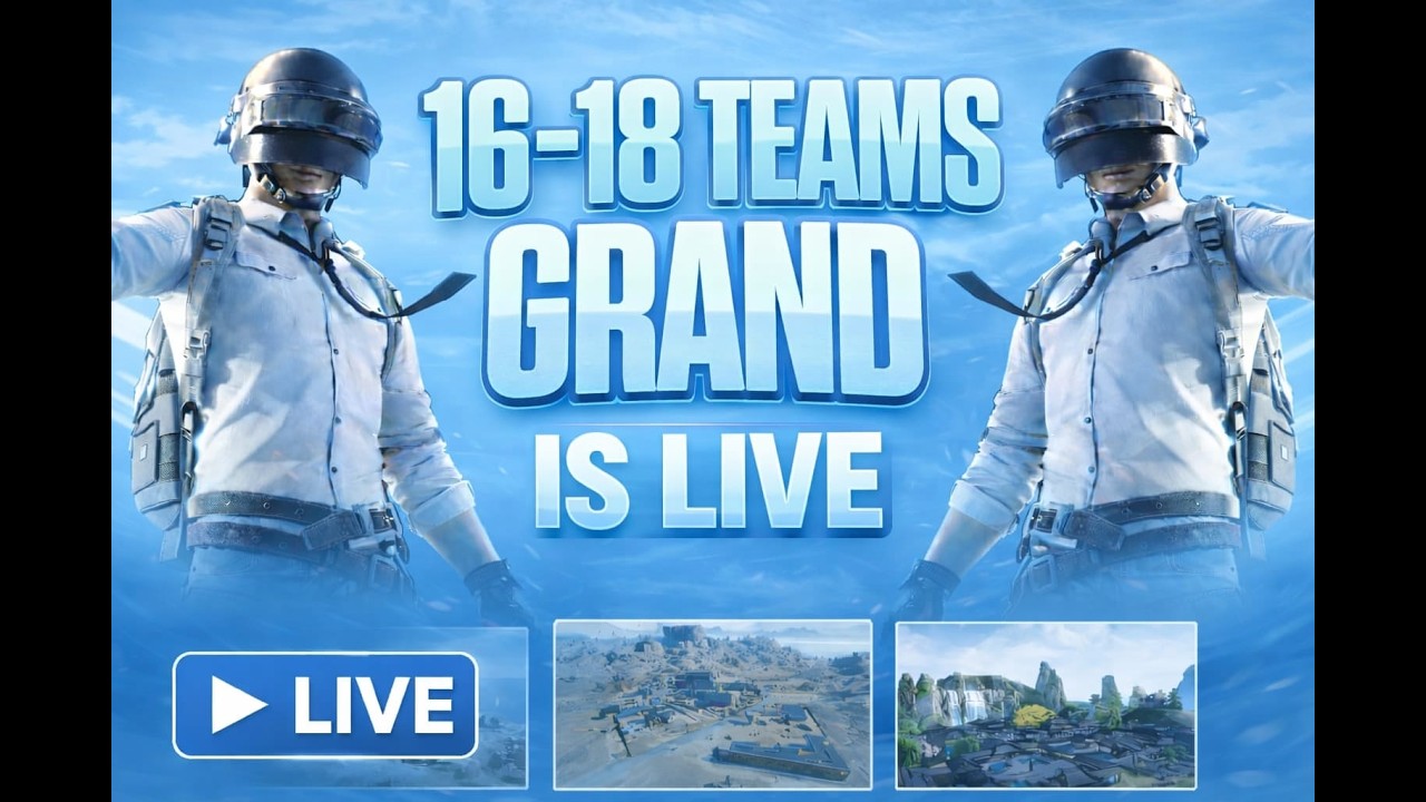 BGMI 16-18 TEAM SHOWDOWN | LIVE STREAM