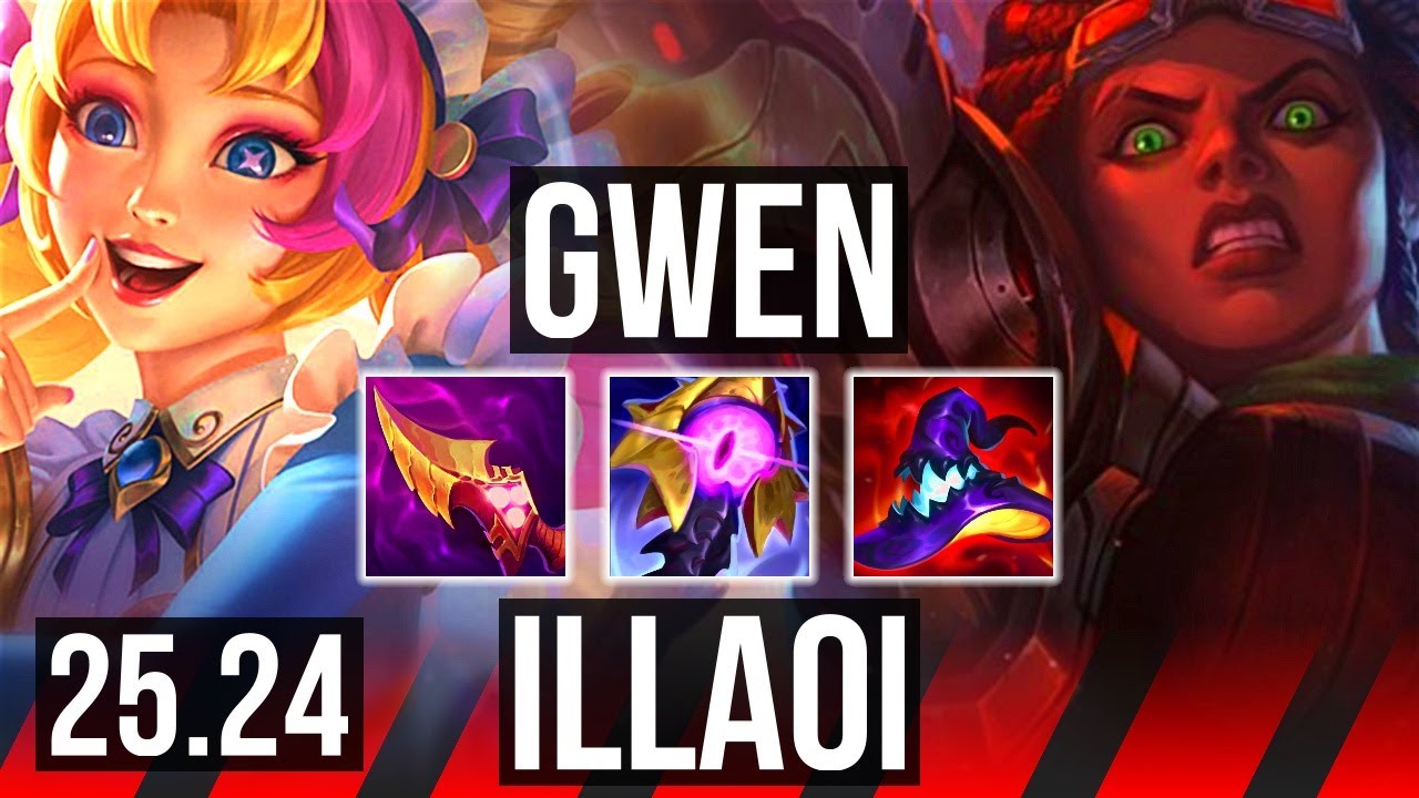 GWEN vs ILLAOI (TOP) | 62K damage | NA Master | 25.24