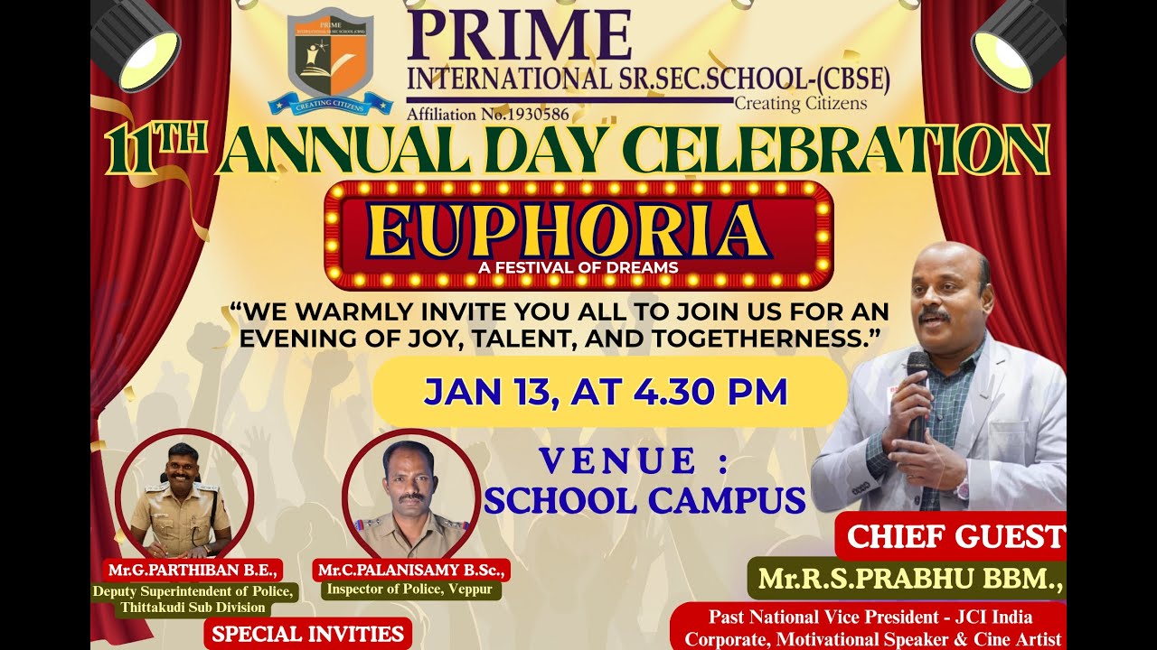 PRIME INTERNATIONAL SCHOOL l 11th ANNUAL DAY l  VEPPUR