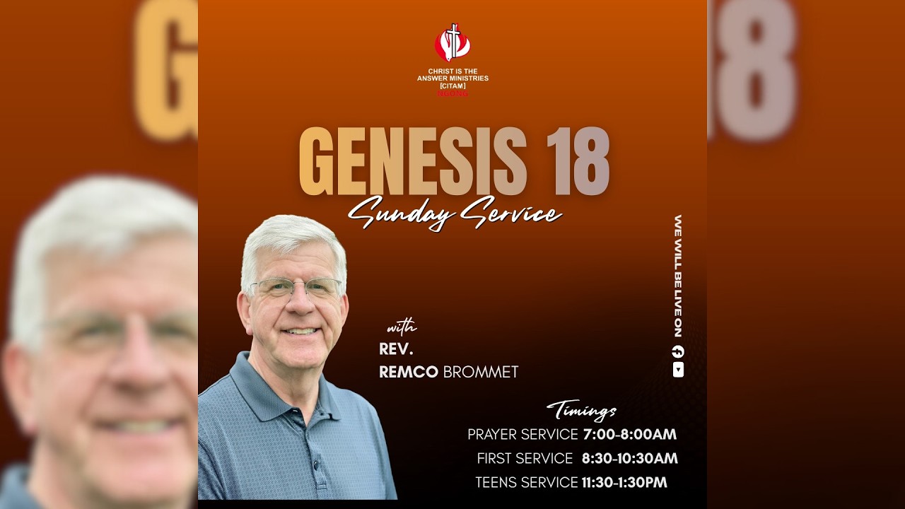 GENESIS 18 | REV. REMCO BROMMET |  FIRST SERVICE | 22ND FEBRUARY 2026