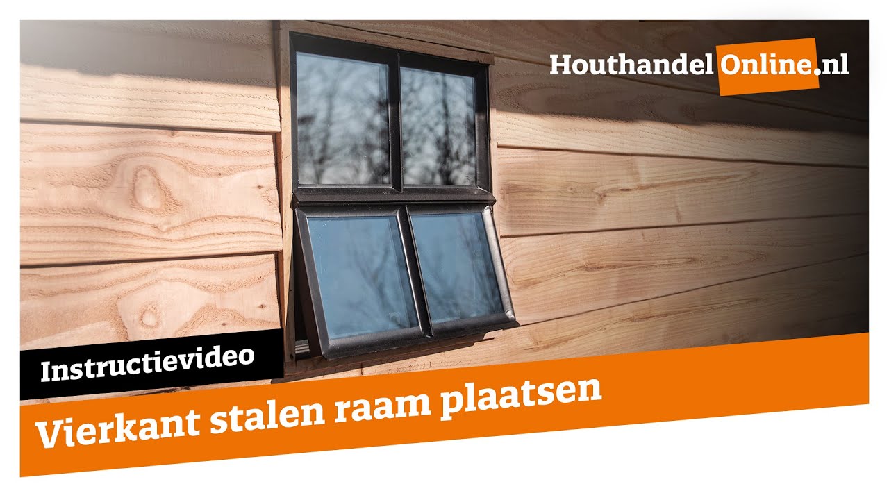 Vierkant stalen raam plaatsen — Houthandelonline #33