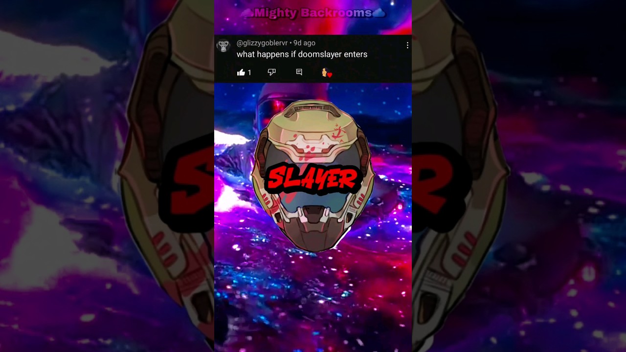 ☁️What if Doom Slayer enters the Backrooms?☁️ #backrooms #weirdcore #liminalspace
