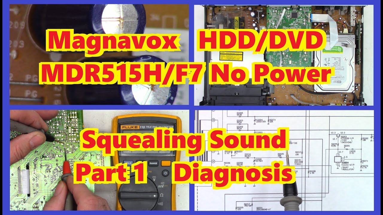 Not a VCR this time. A Magnavox DVD-HDD Hard Disk Drive Recorder MDR515H/F7 Dead - Part 1 Diagnosis