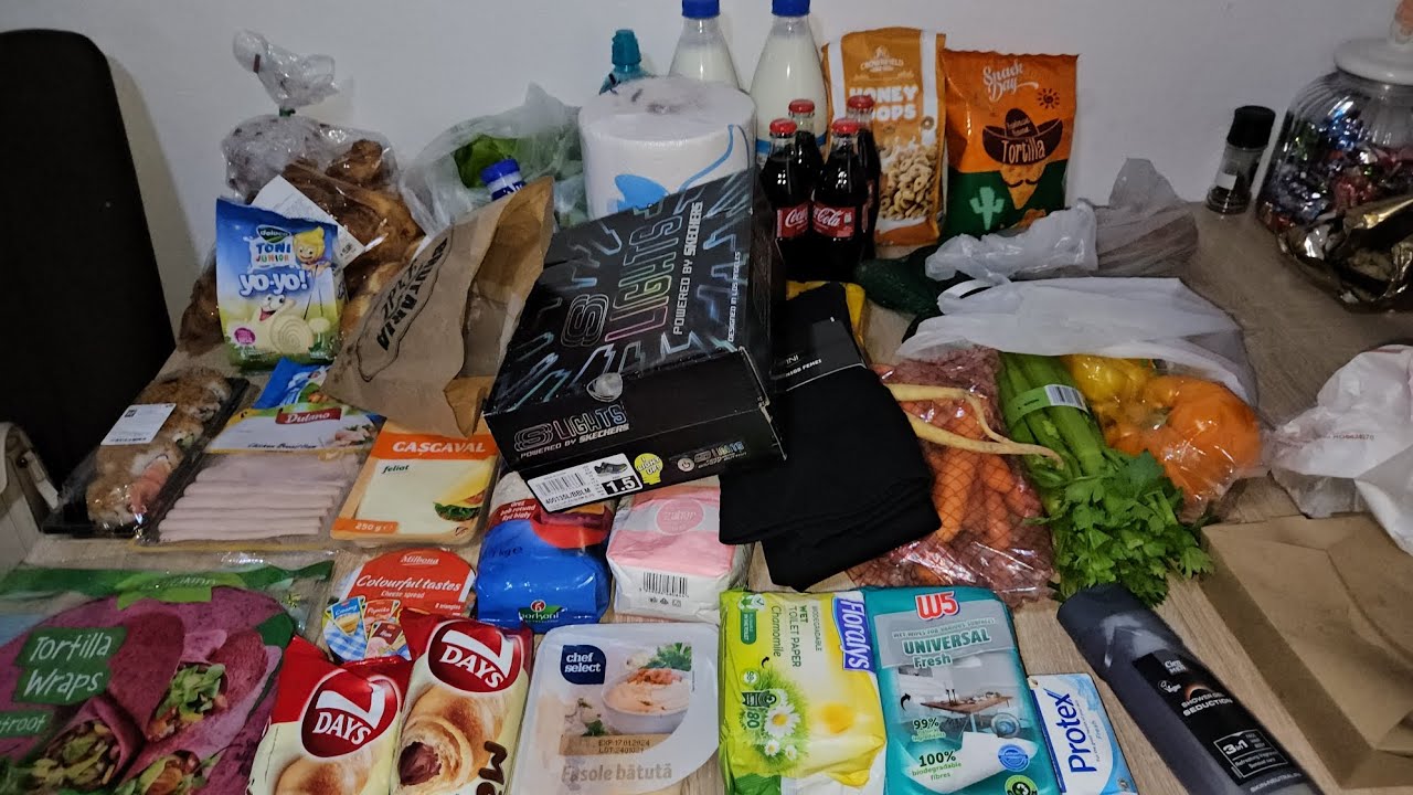 Cumpărături alimentare din Lidl/Carrefour/kaufland cu preturile afișate