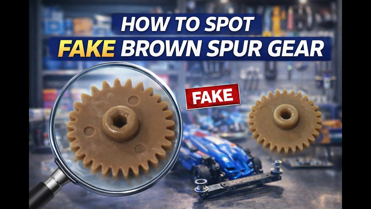 Как распознать поддельные шестерни Tamiya Brown Spur Gear