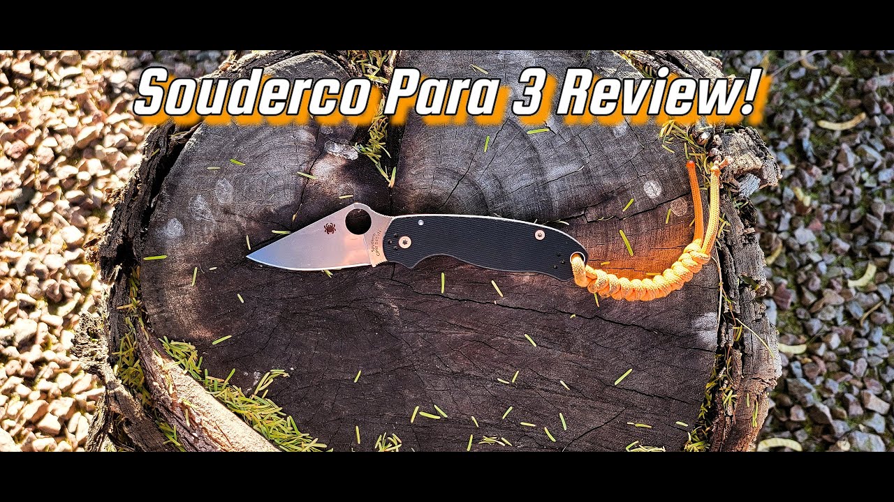 Spiderco Para 3 Review and folder give a way