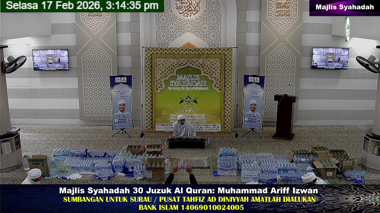 LIVE 6 Majlis Syahadah Khatam Hafazan 30 Juzuk Al Quran Oleh Muhammad Ariff Bin Izwan