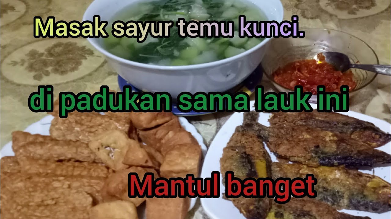 Masak sayur bening bumbu kunci// Lengkap sama lauk sambel jg..Mantap betul.