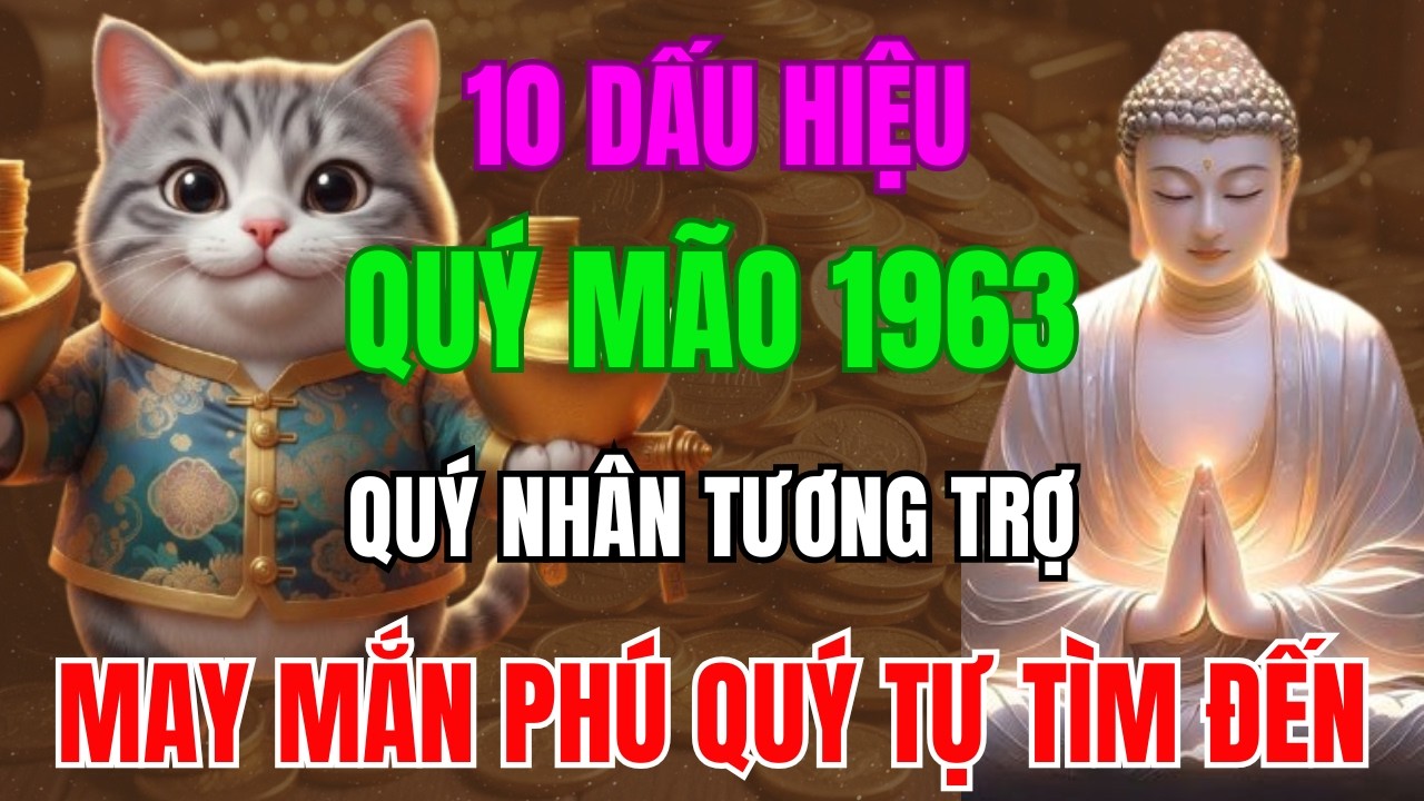 10 Dấu Hiệu QUÝ MÃO 1963 Được Trời Thương Phật Độ, Quý Nhân Tương Trợ, May mắn Phú Quý Tự Tìm Đến