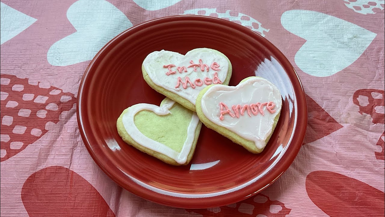 Making conversation heart cookies 🍪 🤍❤️🩷